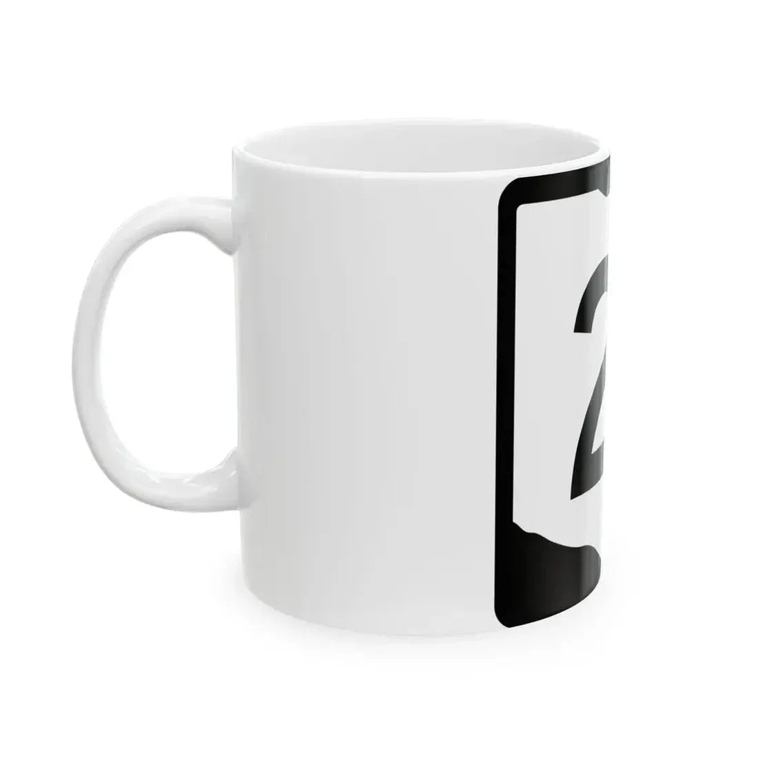 OH-21 (Ohio) (Road Sign) White Coffee Mug - Go Mug Yourself