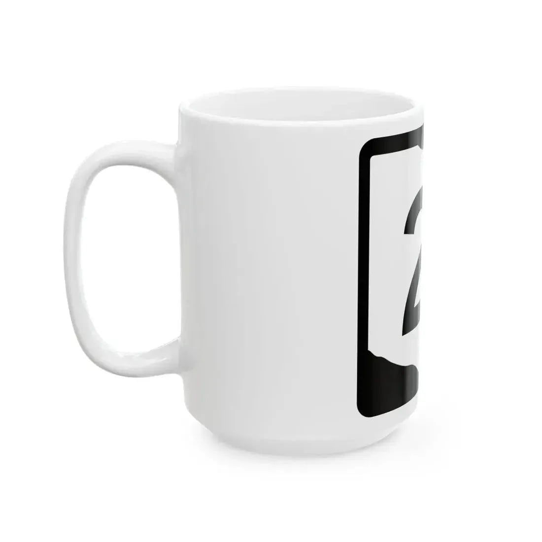 OH-21 (Ohio) (Road Sign) White Coffee Mug - Go Mug Yourself