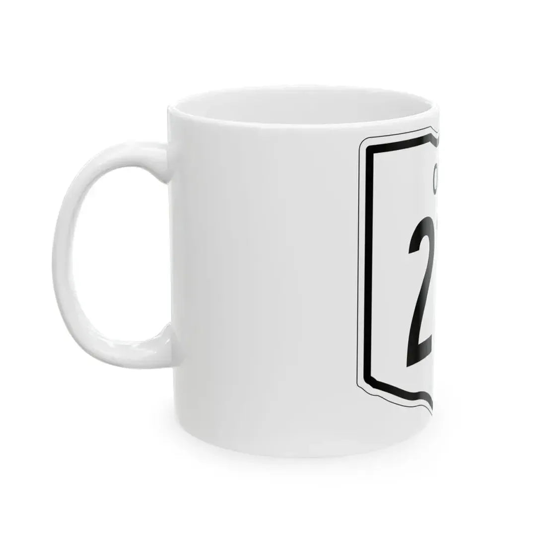 OH-210 1948 (Ohio) (Road Sign) White Coffee Mug - Go Mug Yourself