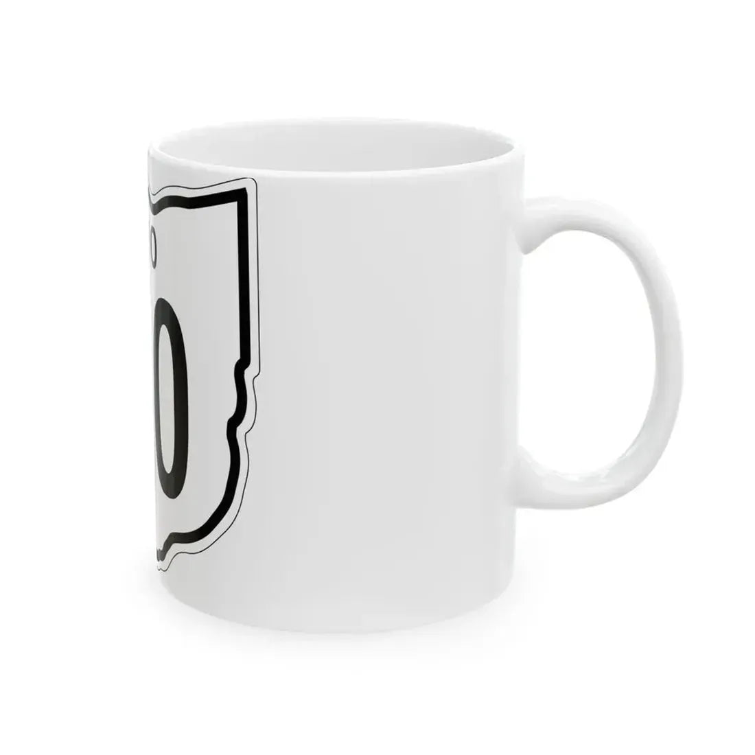 OH-210 1948 (Ohio) (Road Sign) White Coffee Mug - Go Mug Yourself