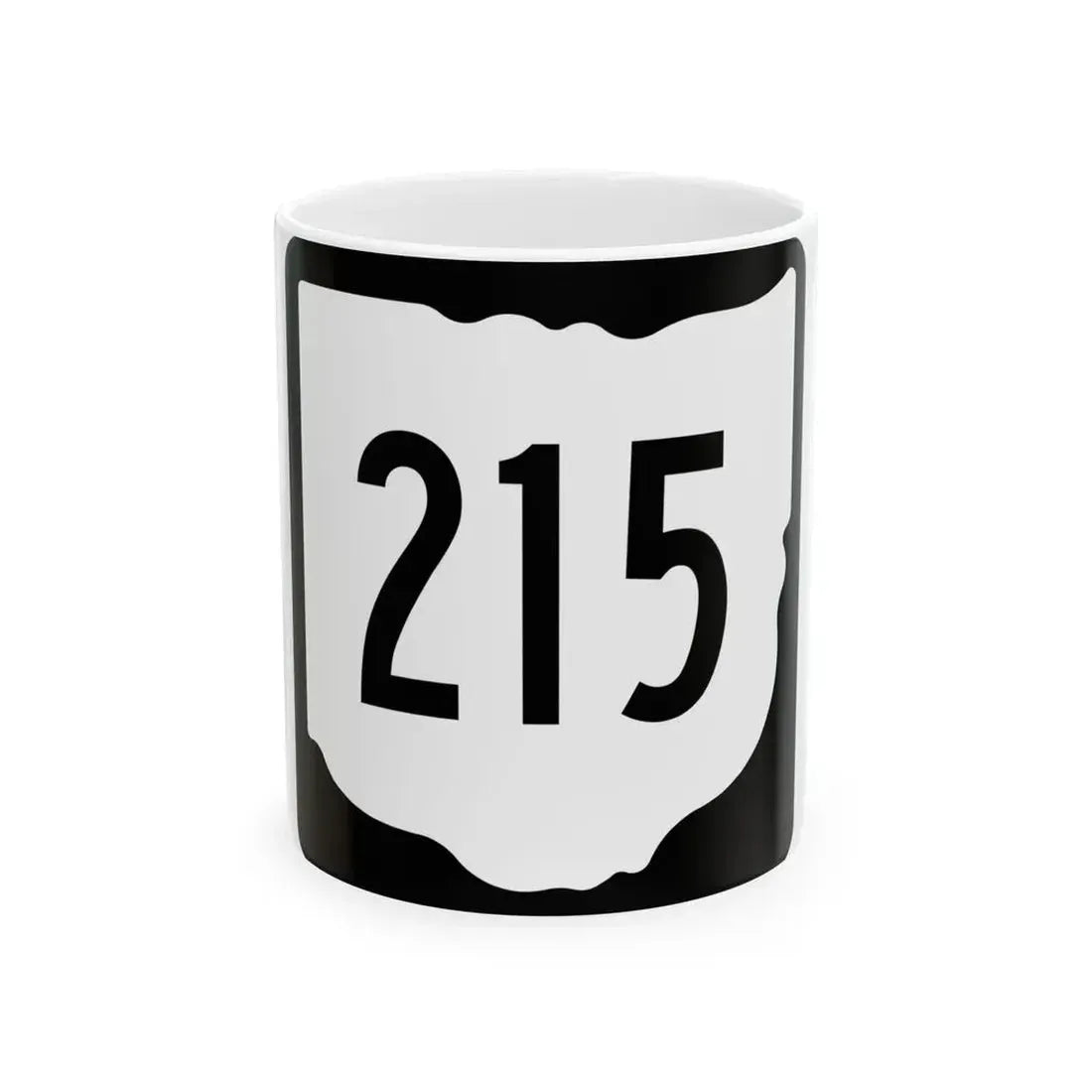 OH-215 1967 (Ohio) (Road Sign) White Coffee Mug 11oz - Go Mug Yourself