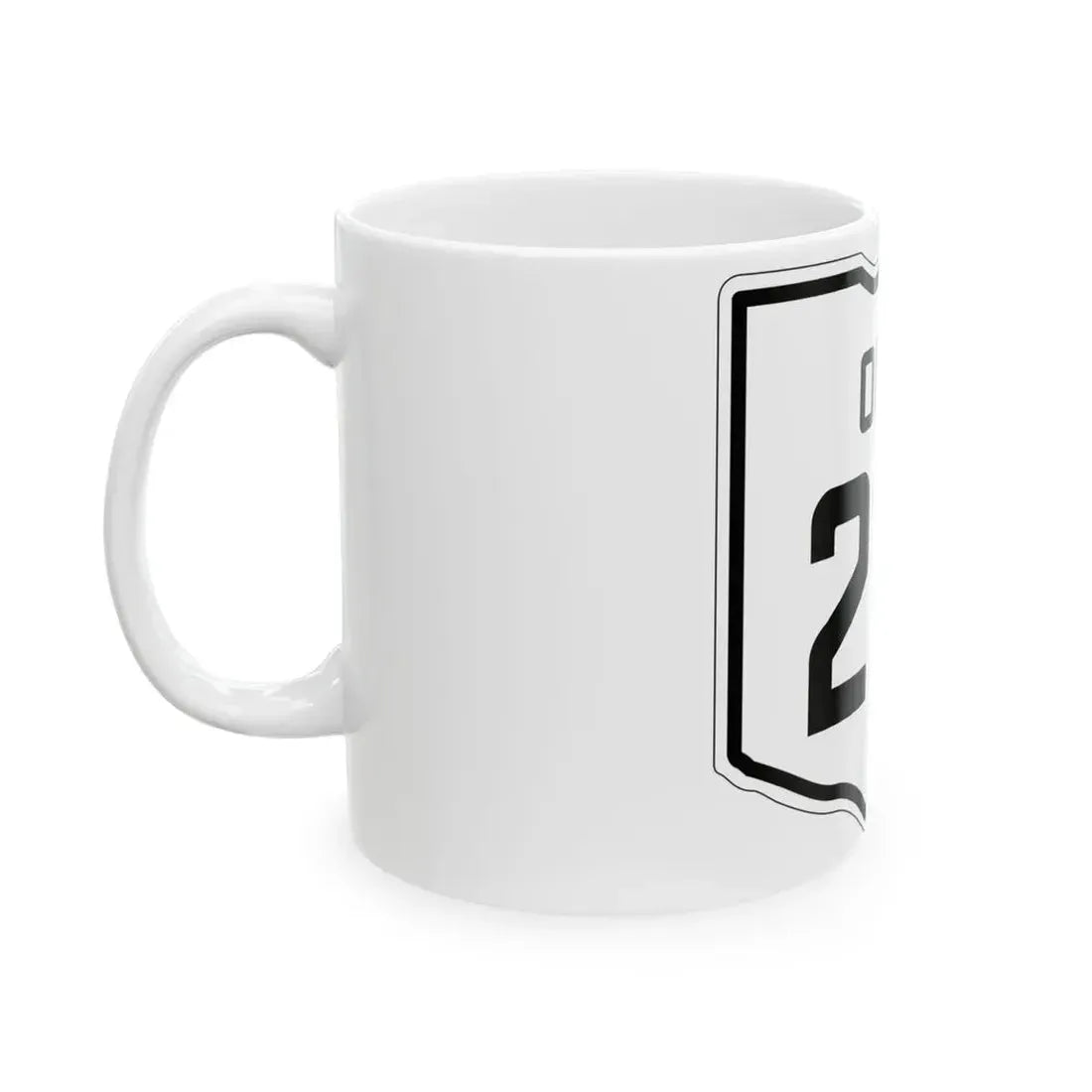 OH-219 1927 (Ohio) (Road Sign) White Coffee Mug - Go Mug Yourself