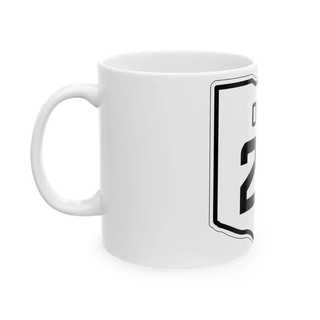 OH-22 1927 (Ohio) (Road Sign) White Coffee Mug - Go Mug Yourself
