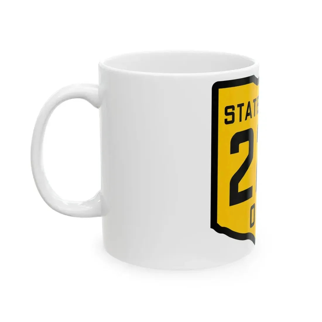 OH-223 1920 (Ohio) (Road Sign) White Coffee Mug - Go Mug Yourself