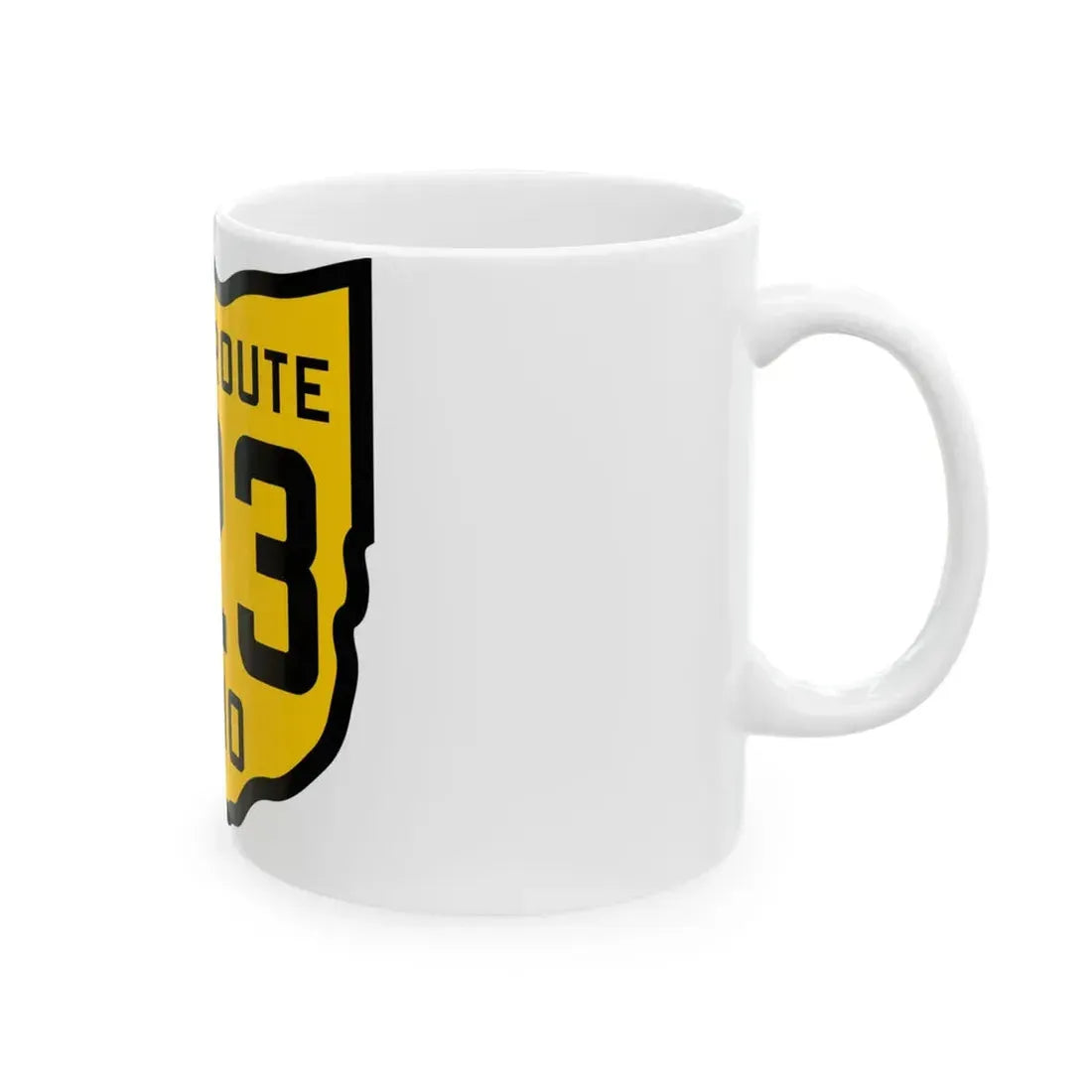 OH-223 1920 (Ohio) (Road Sign) White Coffee Mug - Go Mug Yourself