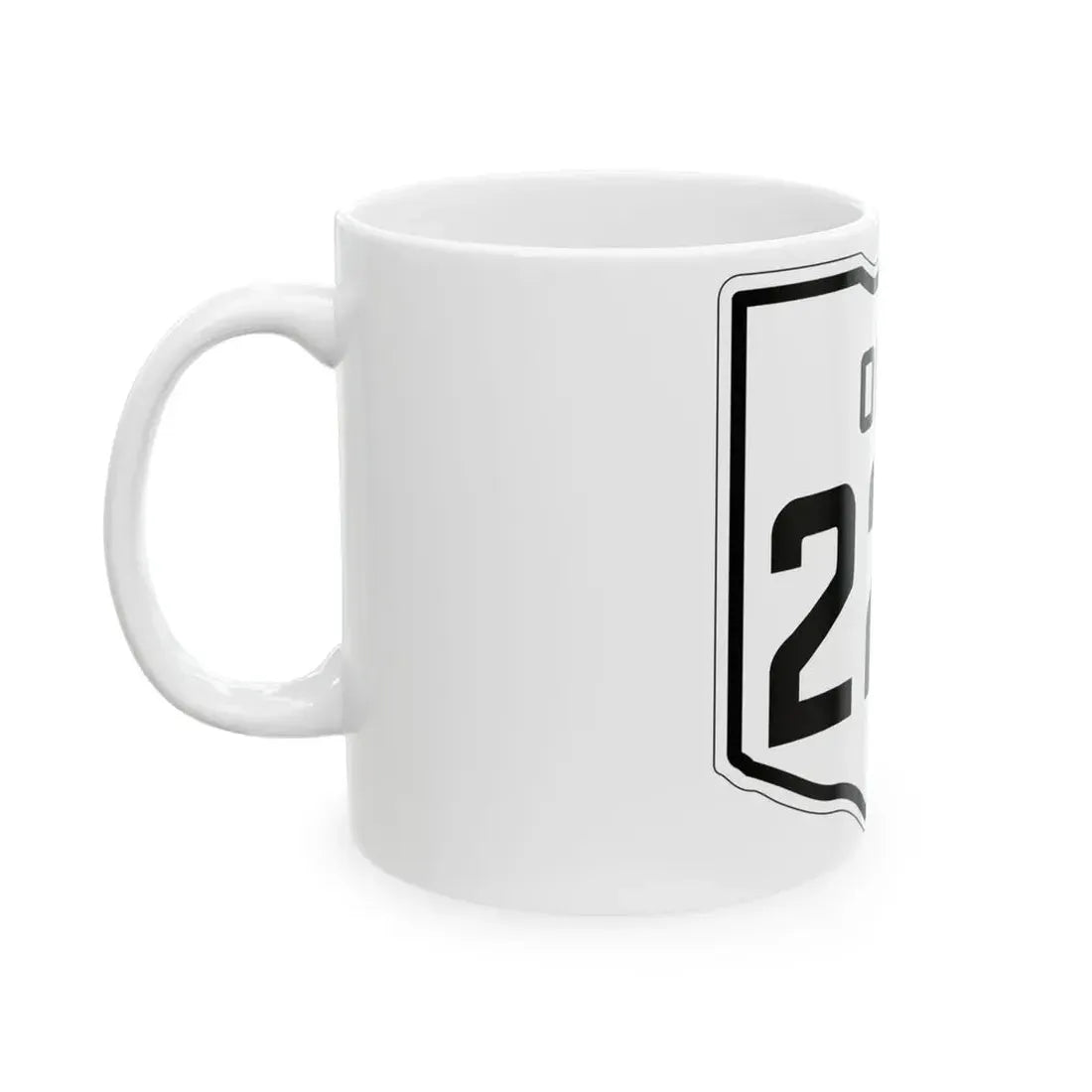 OH-223 1927 (Ohio) (Road Sign) White Coffee Mug - Go Mug Yourself