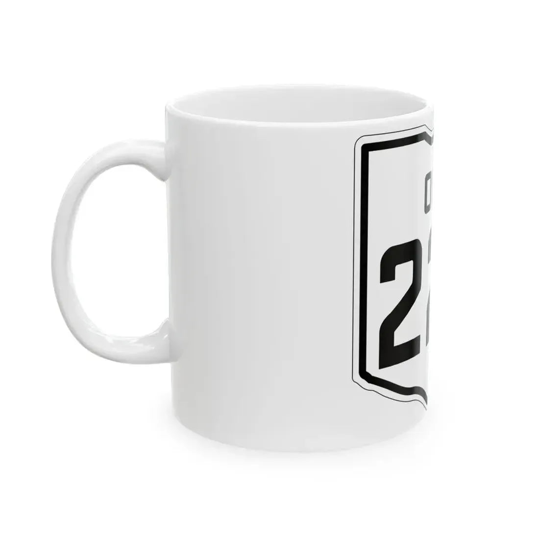 OH-224 1927 (Ohio) (Road Sign) White Coffee Mug - Go Mug Yourself