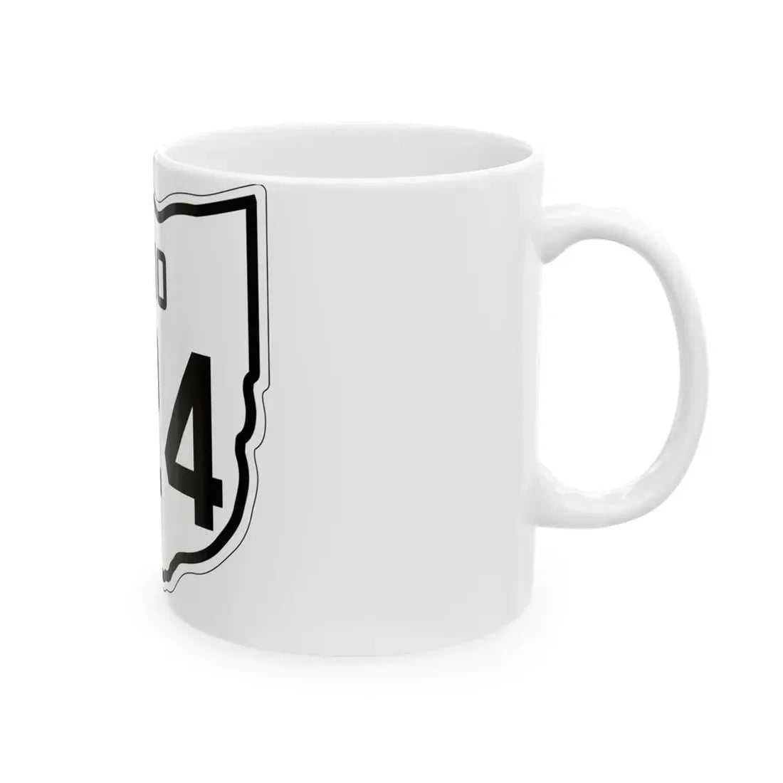 OH-224 1927 (Ohio) (Road Sign) White Coffee Mug - Go Mug Yourself