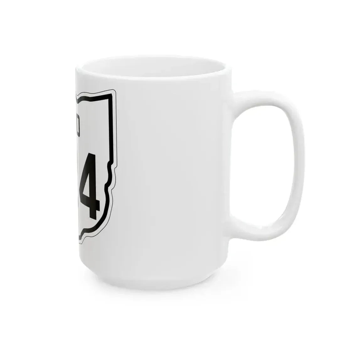 OH-224 1927 (Ohio) (Road Sign) White Coffee Mug - Go Mug Yourself