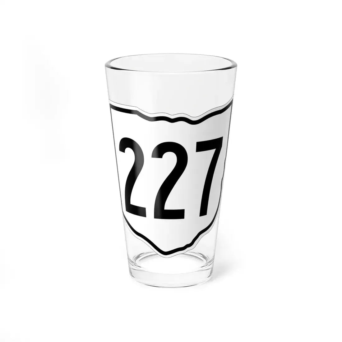 OH-227 1960 (Ohio) (Road Sign) Pint Glss 16oz 16oz - Go Mug Yourself
