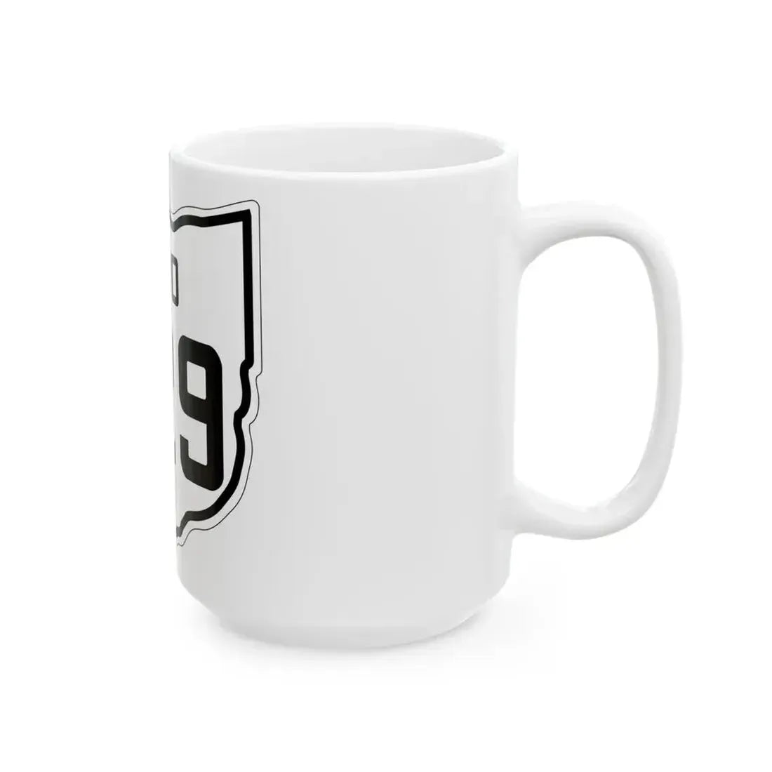 OH-229 1927 (Ohio) (Road Sign) White Coffee Mug - Go Mug Yourself