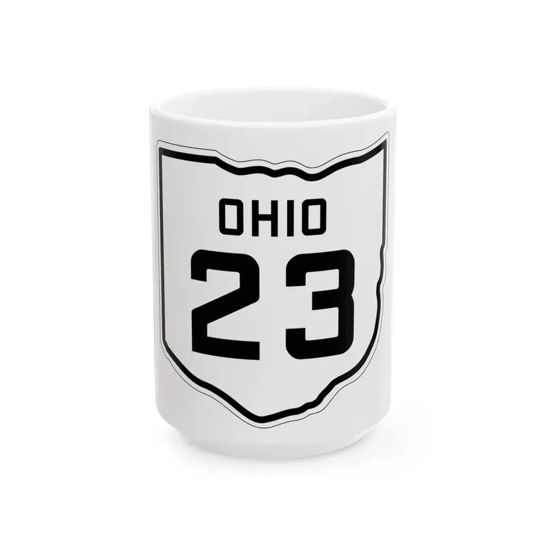 OH-23 1927 (Ohio) (Road Sign) White Coffee Mug 15oz - Go Mug Yourself