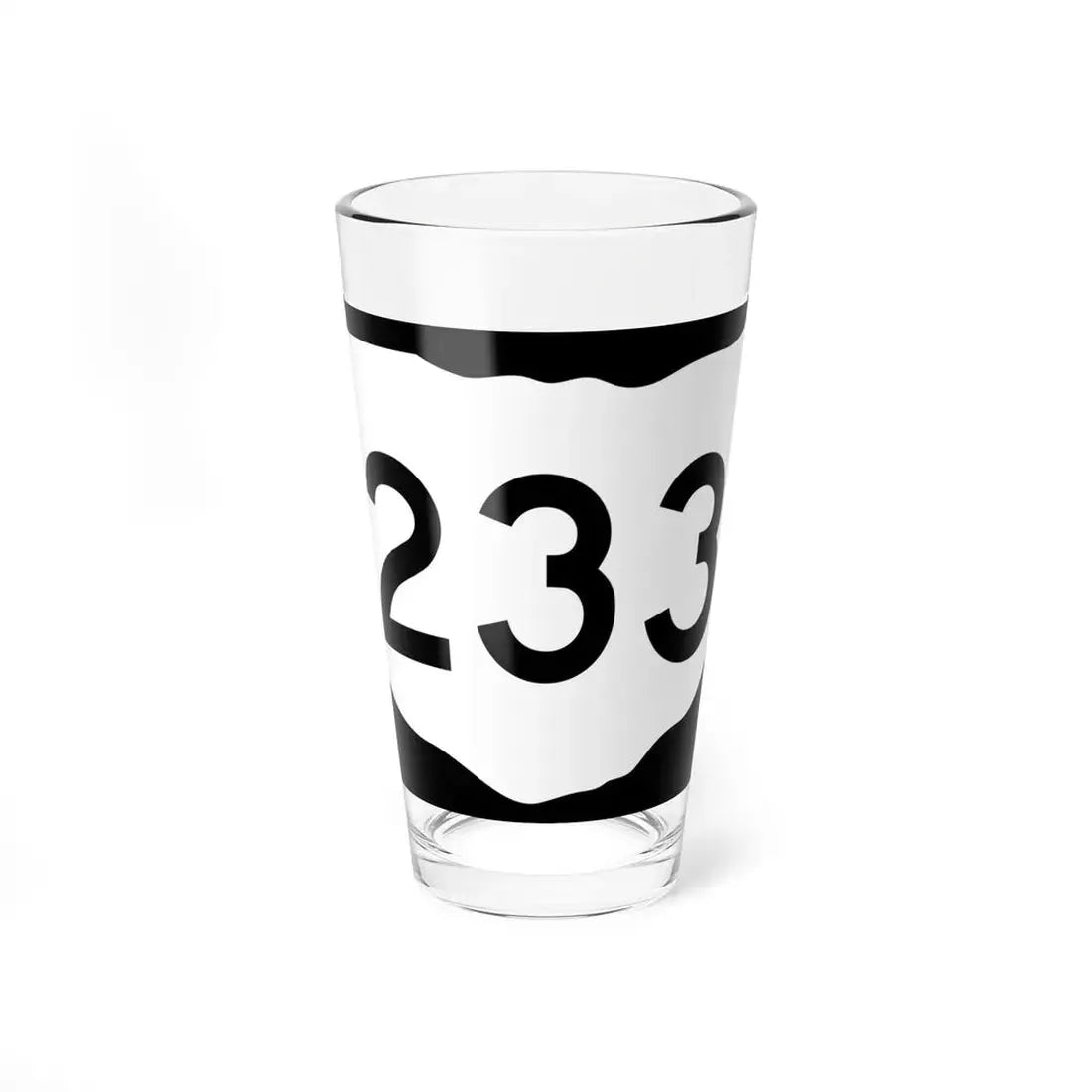 OH-233 (Ohio) (Road Sign) Pint Glss 16oz 16oz - Go Mug Yourself