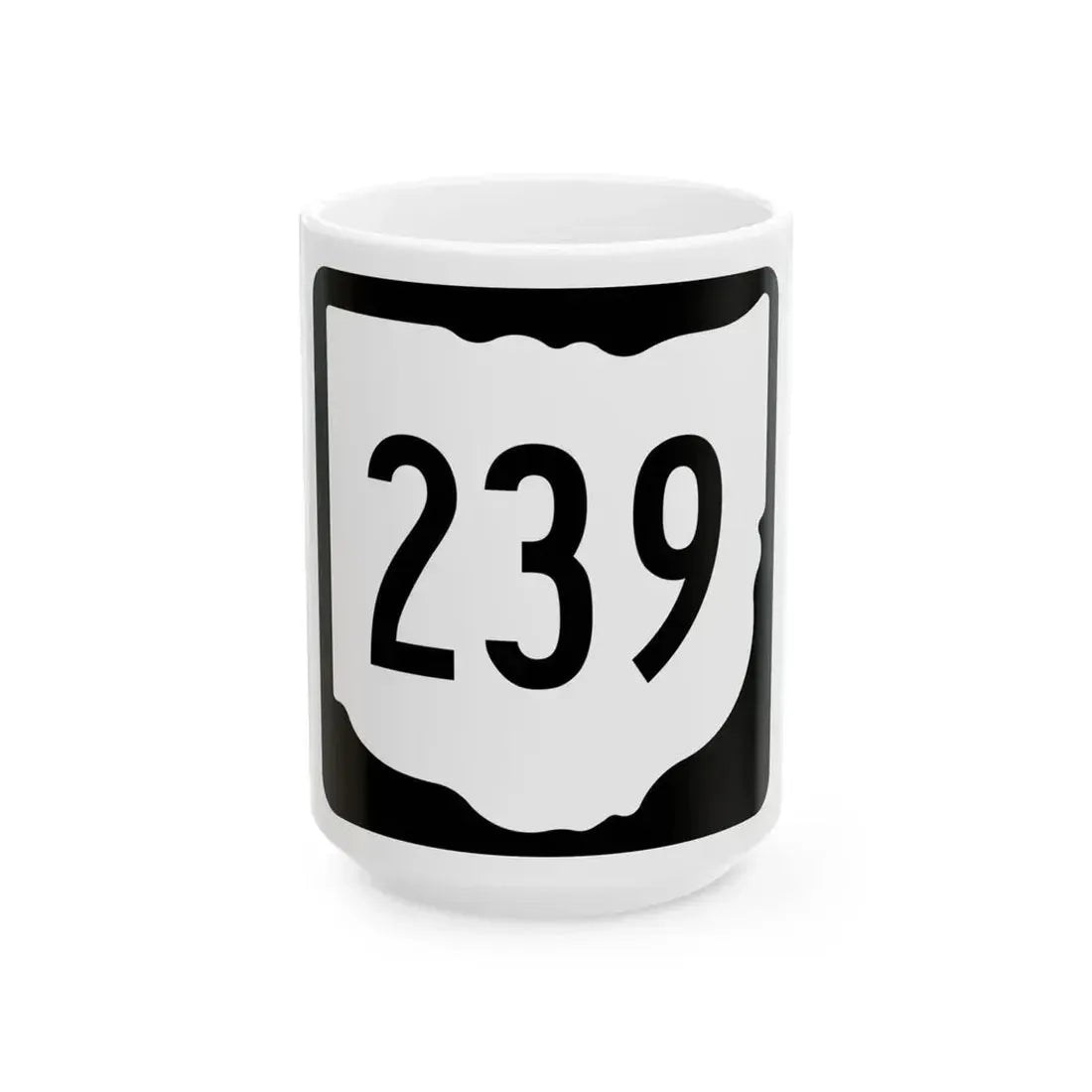 OH-239 1967 (Ohio) (Road Sign) White Coffee Mug 15oz - Go Mug Yourself