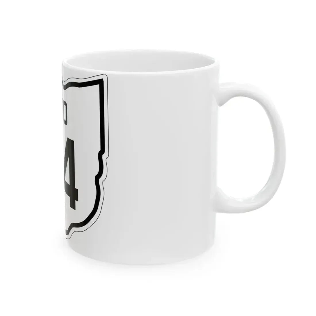 OH-24 1927 (Ohio) (Road Sign) White Coffee Mug - Go Mug Yourself