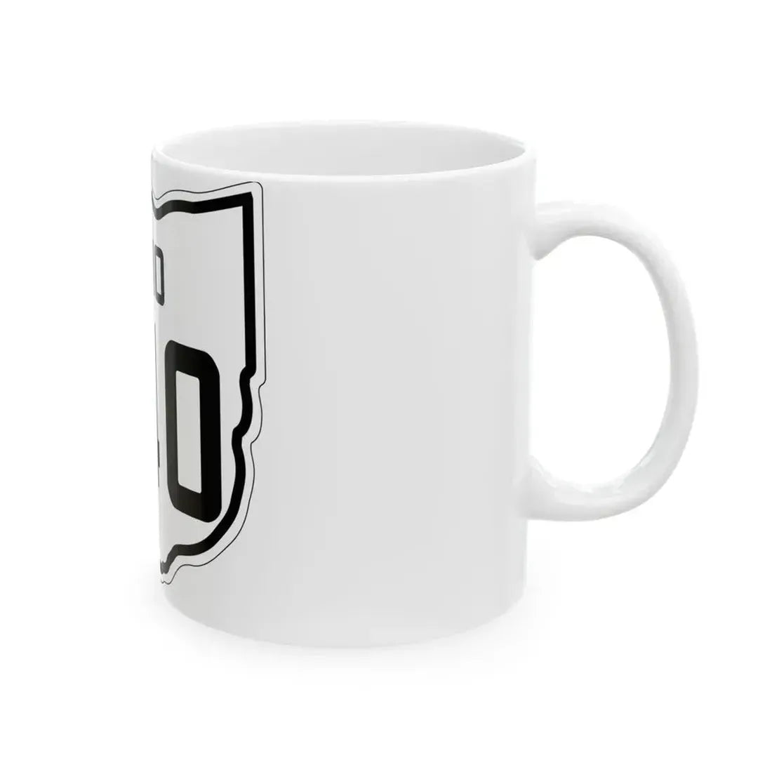 OH-240 1927 (Ohio) (Road Sign) White Coffee Mug - Go Mug Yourself