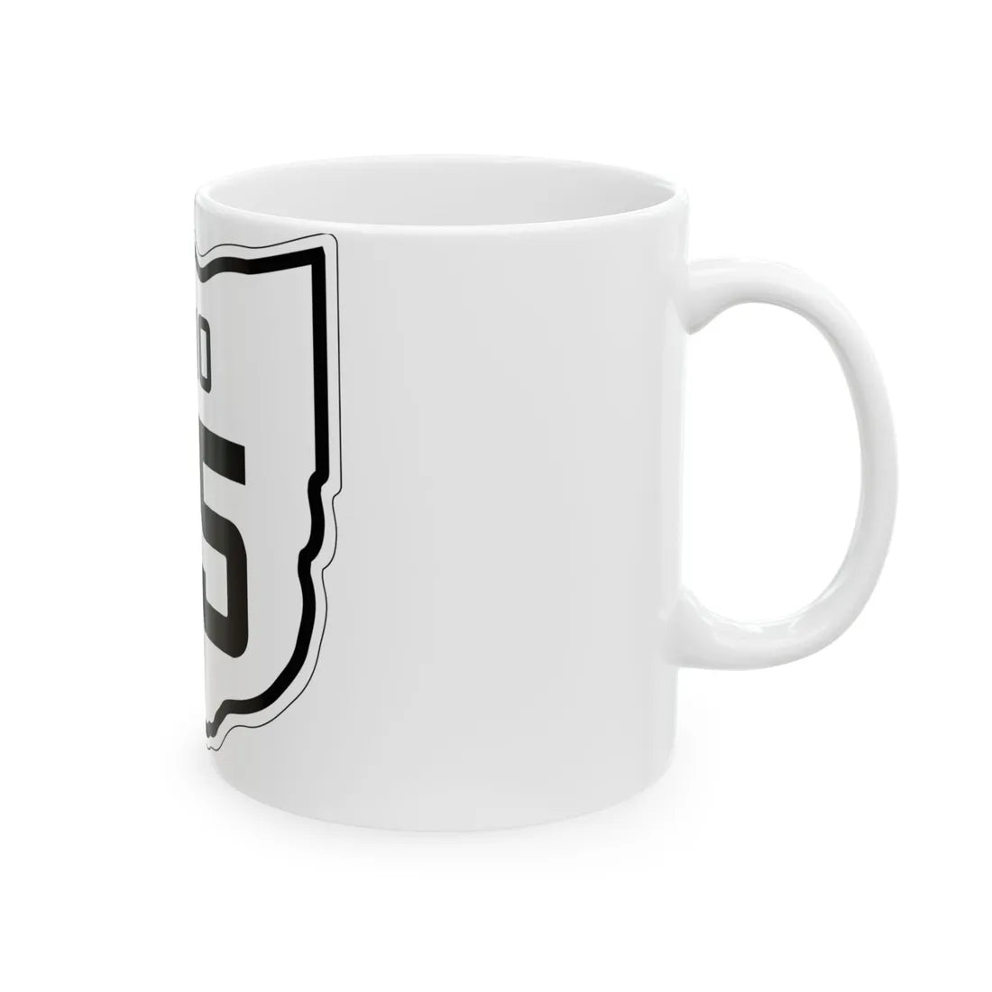 OH-25 1927 (Ohio) (Road Sign) White Coffee Mug - Go Mug Yourself
