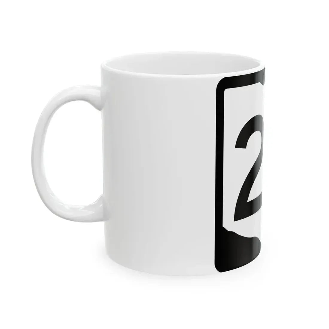 OH-25 (Ohio) (Road Sign) White Coffee Mug - Go Mug Yourself