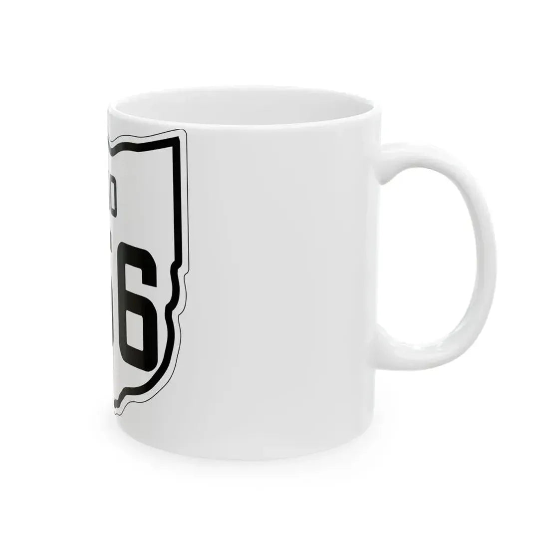 OH-256 1927 (Ohio) (Road Sign) White Coffee Mug - Go Mug Yourself