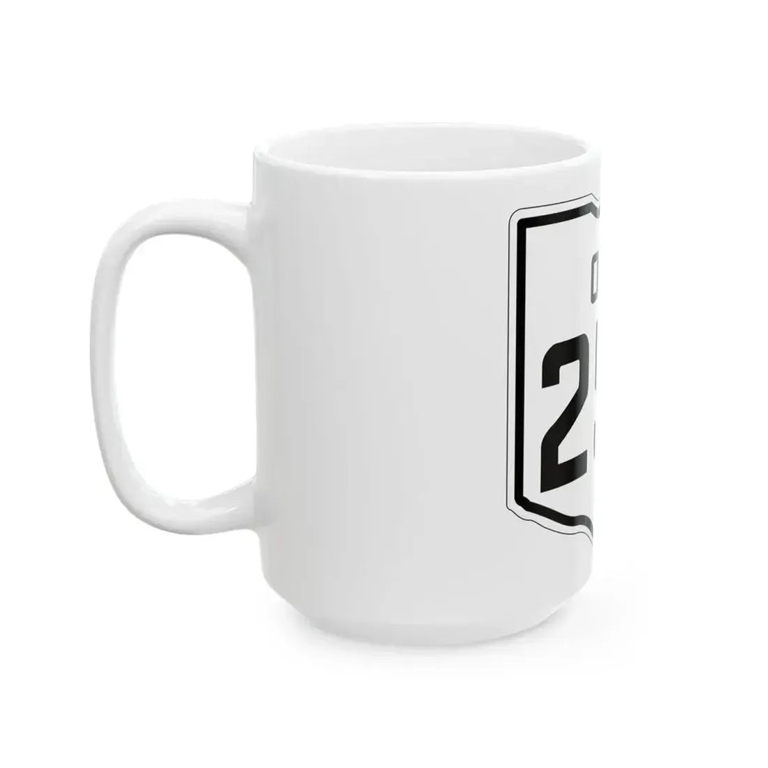 OH-256 1927 (Ohio) (Road Sign) White Coffee Mug - Go Mug Yourself