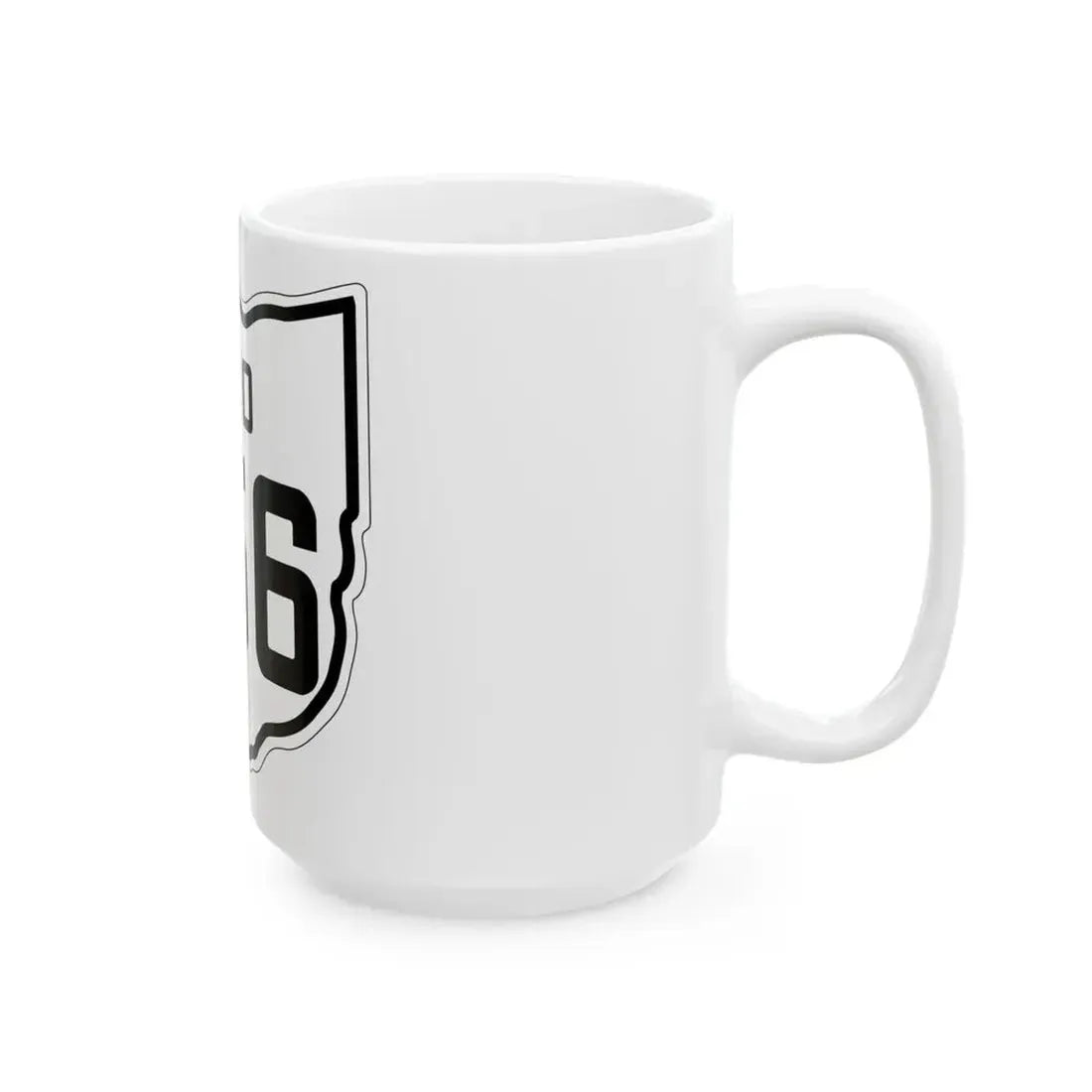 OH-256 1927 (Ohio) (Road Sign) White Coffee Mug - Go Mug Yourself