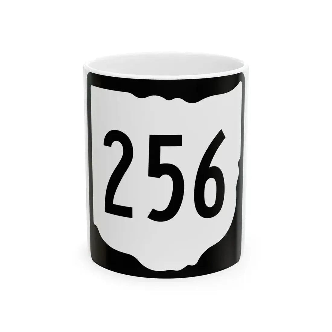 OH-256 1967 (Ohio) (Road Sign) White Coffee Mug 11oz - Go Mug Yourself