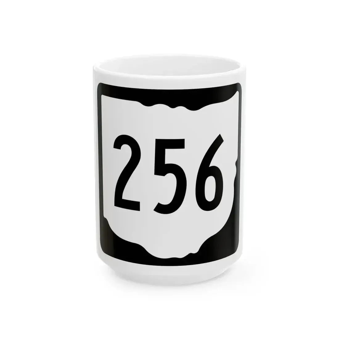 OH-256 1967 (Ohio) (Road Sign) White Coffee Mug 15oz - Go Mug Yourself