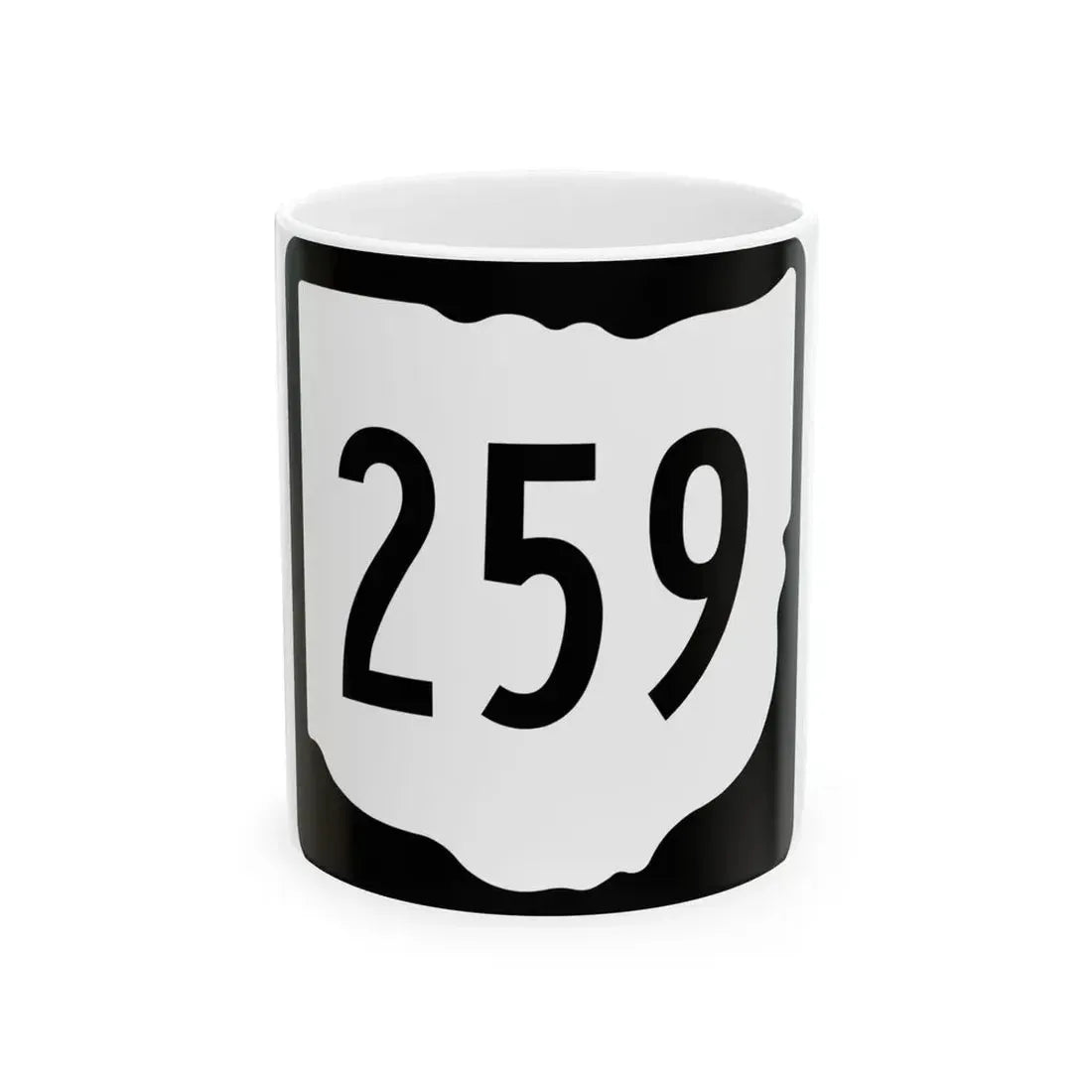 OH-259 1967 (Ohio) (Road Sign) White Coffee Mug 11oz - Go Mug Yourself