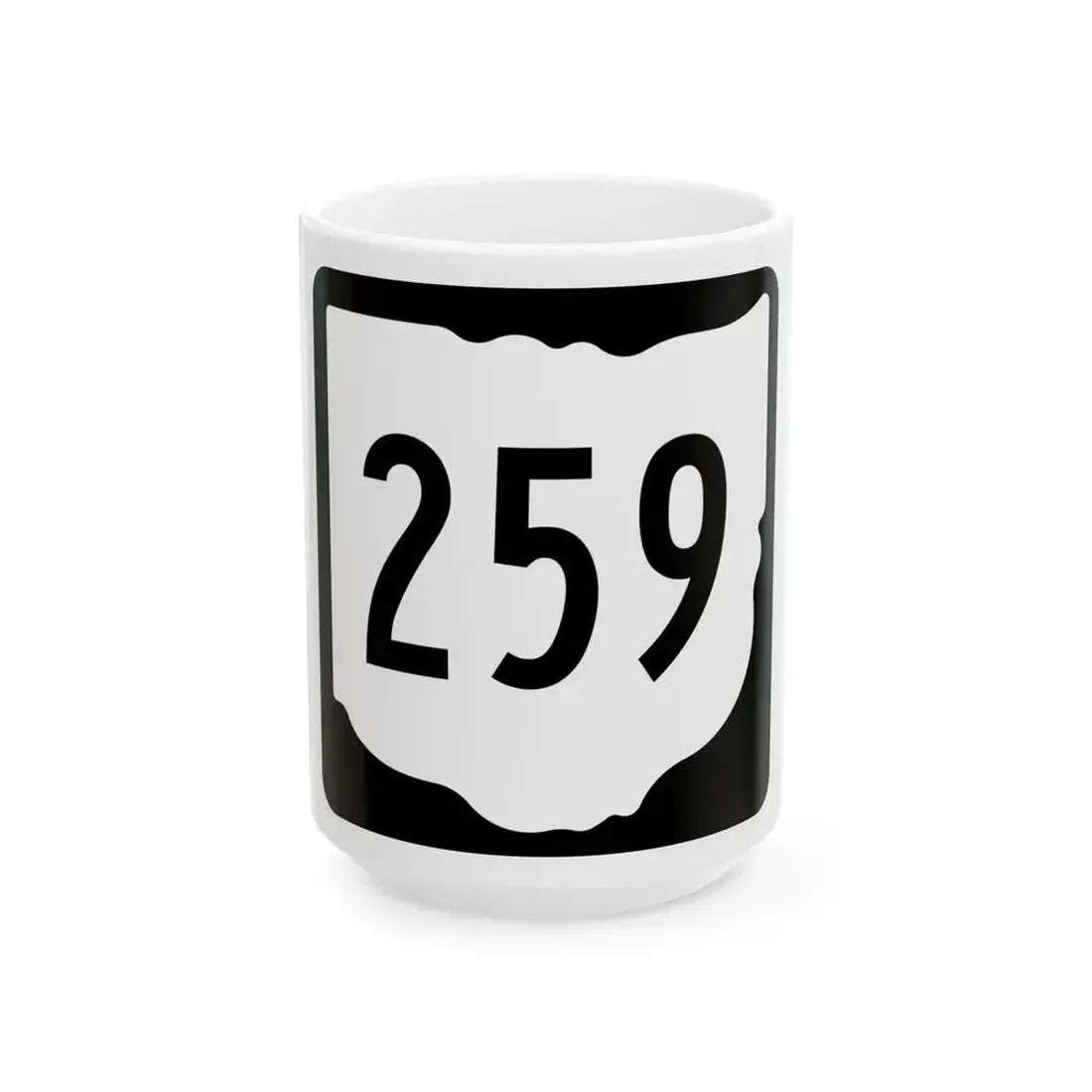 OH-259 1967 (Ohio) (Road Sign) White Coffee Mug 15oz - Go Mug Yourself