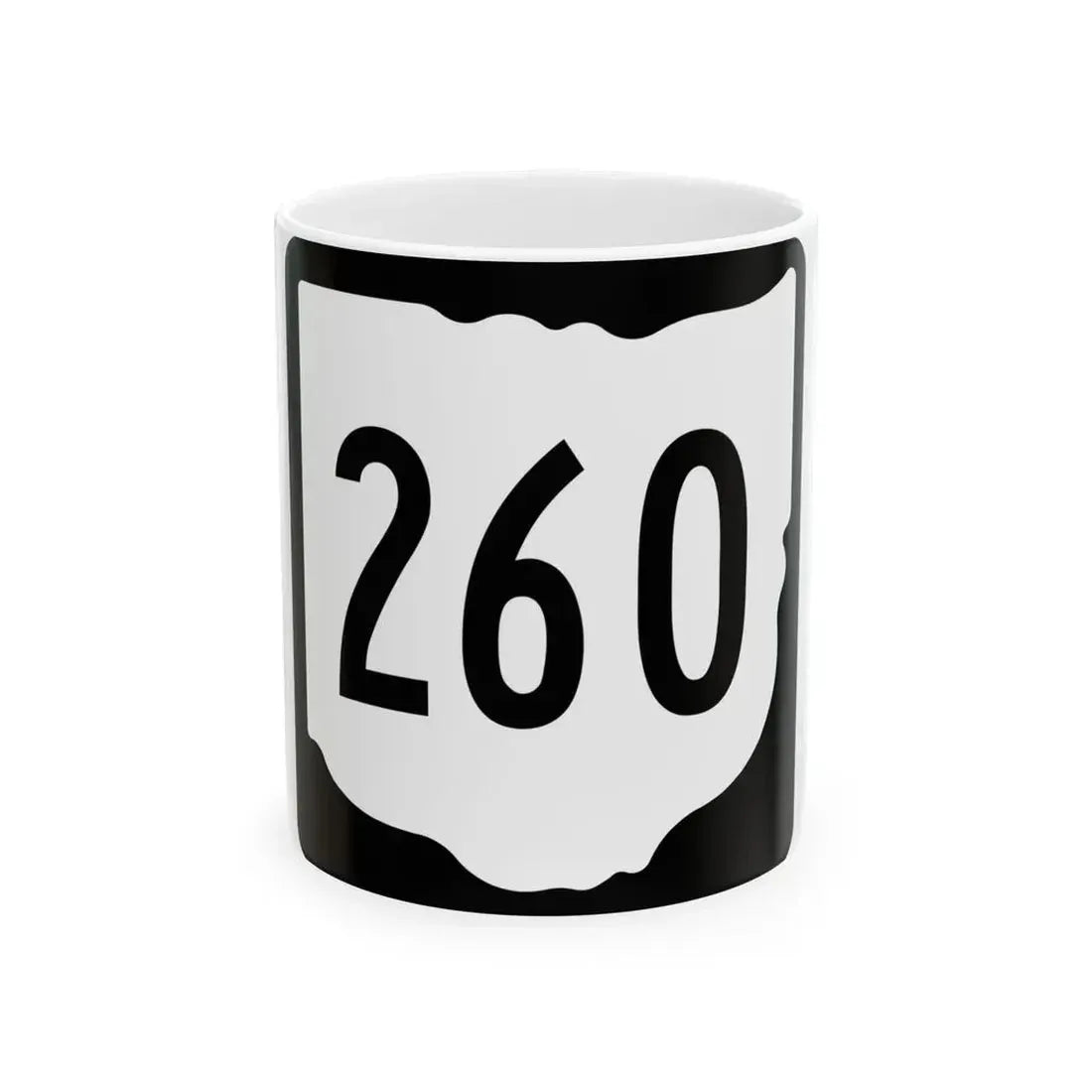 OH-260 1967 (Ohio) (Road Sign) White Coffee Mug 11oz - Go Mug Yourself