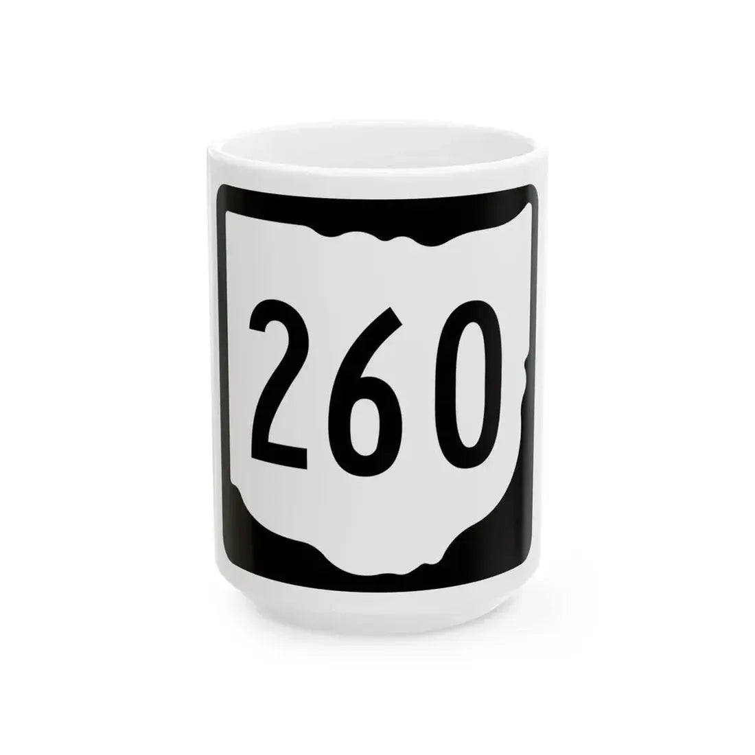 OH-260 1967 (Ohio) (Road Sign) White Coffee Mug 15oz - Go Mug Yourself