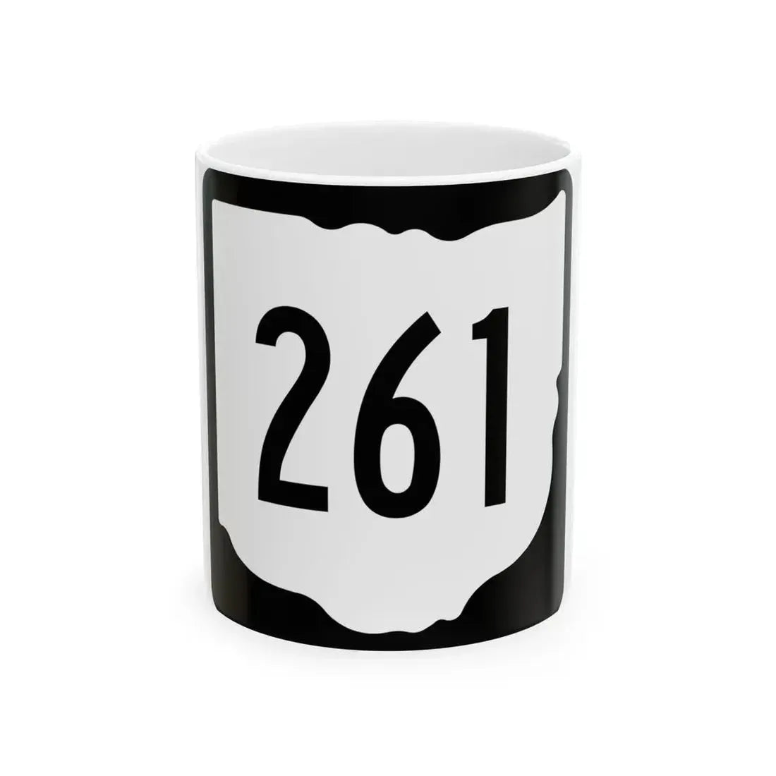 OH-261 1967 (Ohio) (Road Sign) White Coffee Mug 11oz - Go Mug Yourself
