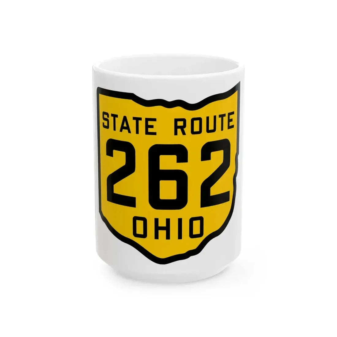 OH-262 1920 (Ohio) (Road Sign) White Coffee Mug 15oz - Go Mug Yourself