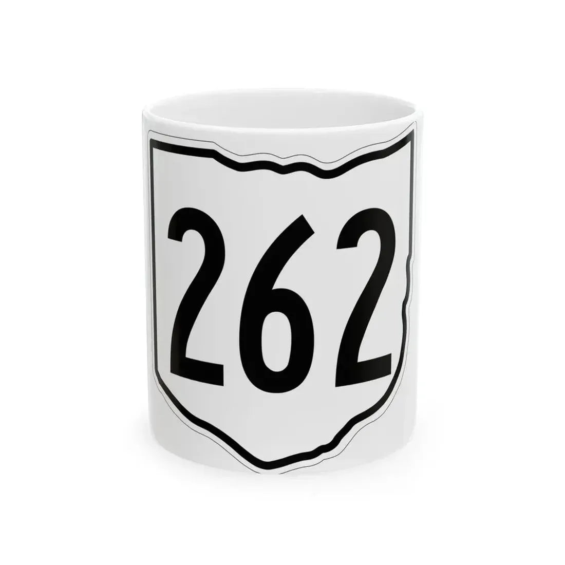 OH-262 1960 (Ohio) (Road Sign) White Coffee Mug 11oz - Go Mug Yourself
