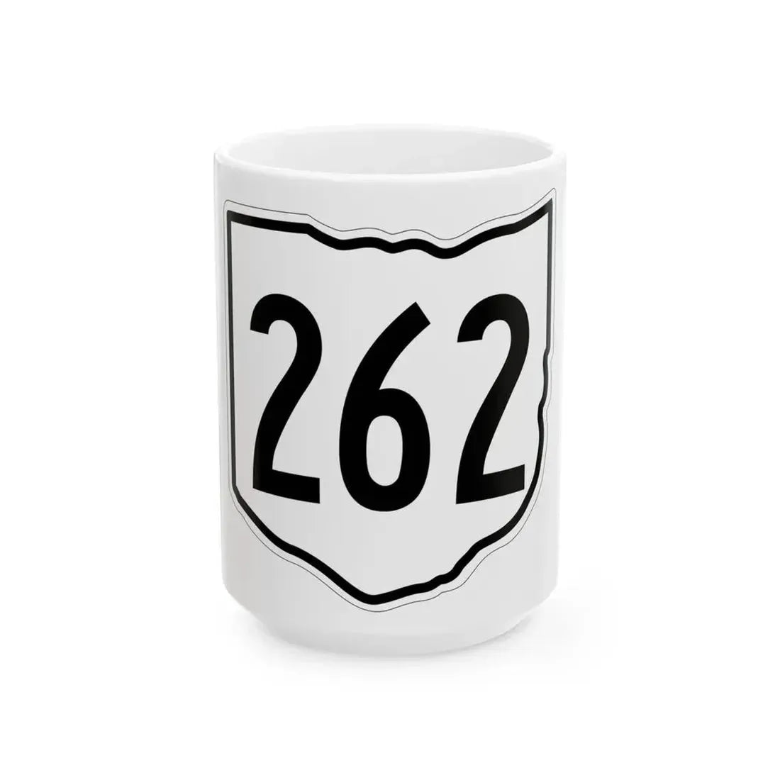 OH-262 1960 (Ohio) (Road Sign) White Coffee Mug 15oz - Go Mug Yourself