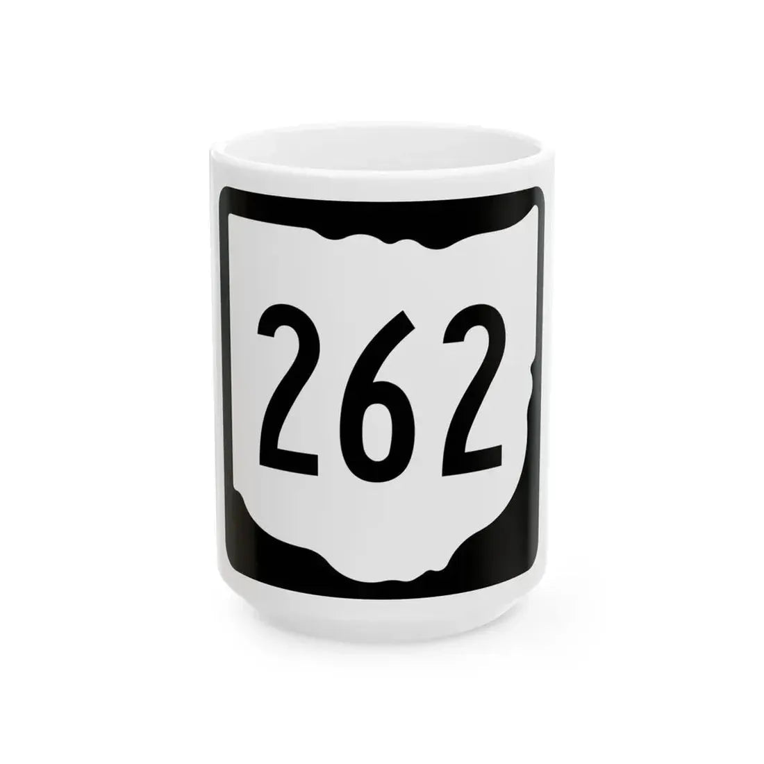 OH-262 1967 (Ohio) (Road Sign) White Coffee Mug 15oz - Go Mug Yourself