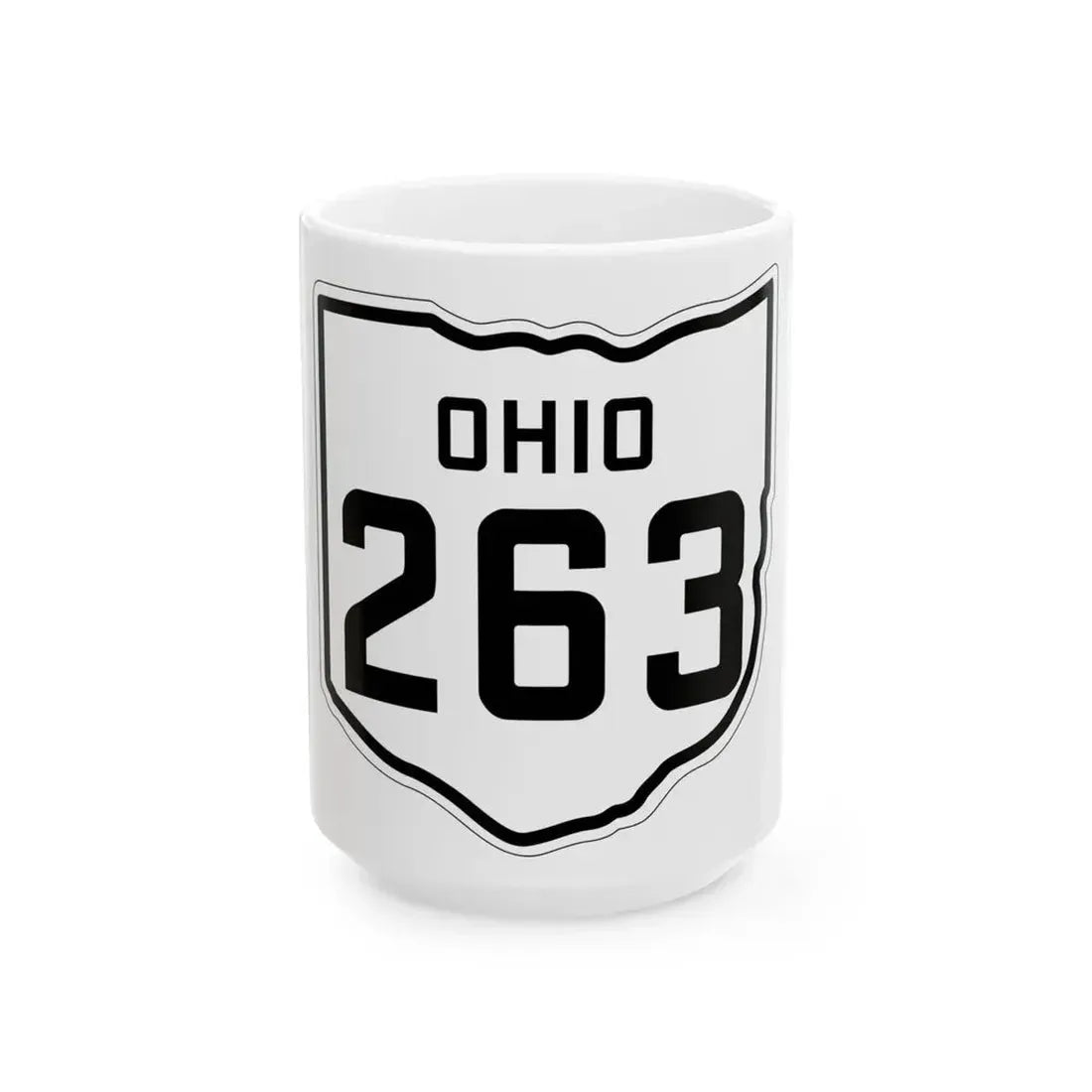 OH-263 1927 (Ohio) (Road Sign) White Coffee Mug 15oz - Go Mug Yourself