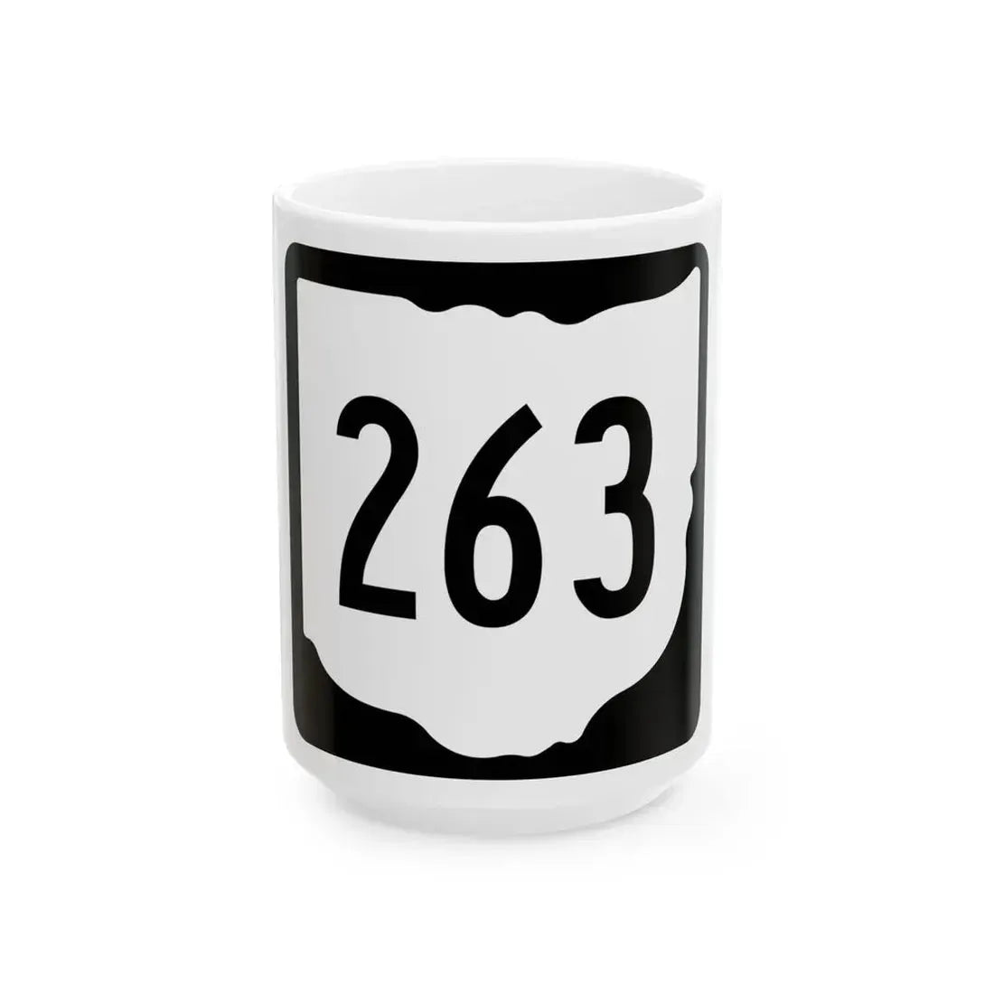 OH-263 1967 (Ohio) (Road Sign) White Coffee Mug 15oz - Go Mug Yourself