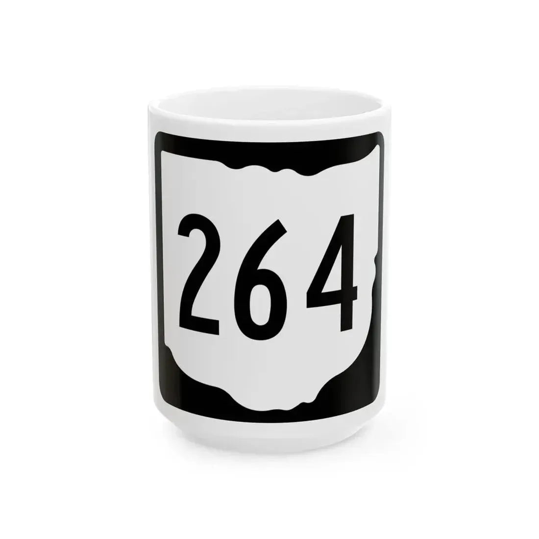 OH-264 1967 (Ohio) (Road Sign) White Coffee Mug 15oz - Go Mug Yourself
