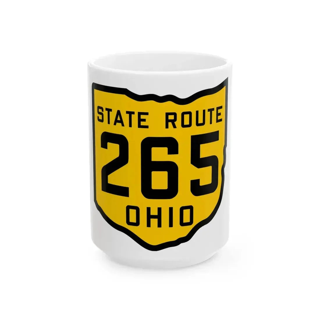 OH-265 1920 (Ohio) (Road Sign) White Coffee Mug 15oz - Go Mug Yourself