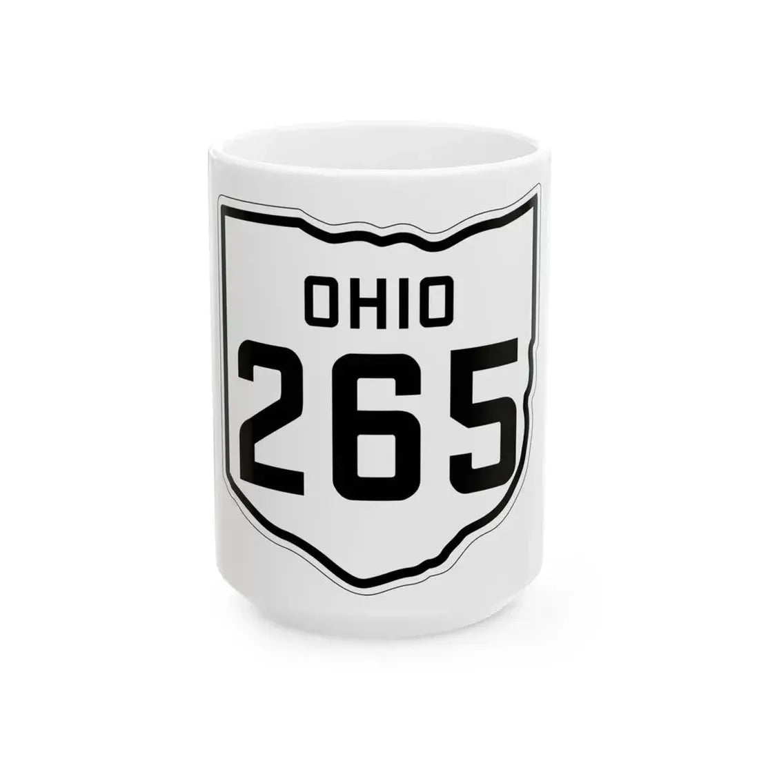 OH-265 1927 (Ohio) (Road Sign) White Coffee Mug 15oz - Go Mug Yourself