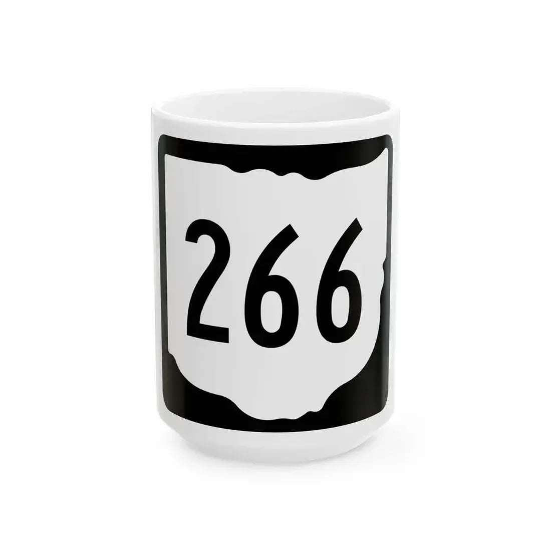 OH-266 1967 (Ohio) (Road Sign) White Coffee Mug 15oz - Go Mug Yourself