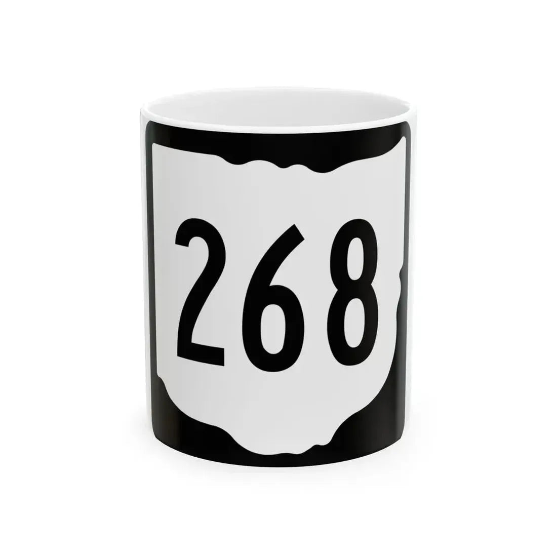 OH-268 1967 (Ohio) (Road Sign) White Coffee Mug 11oz - Go Mug Yourself
