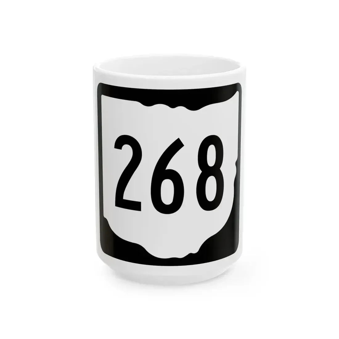 OH-268 1967 (Ohio) (Road Sign) White Coffee Mug 15oz - Go Mug Yourself