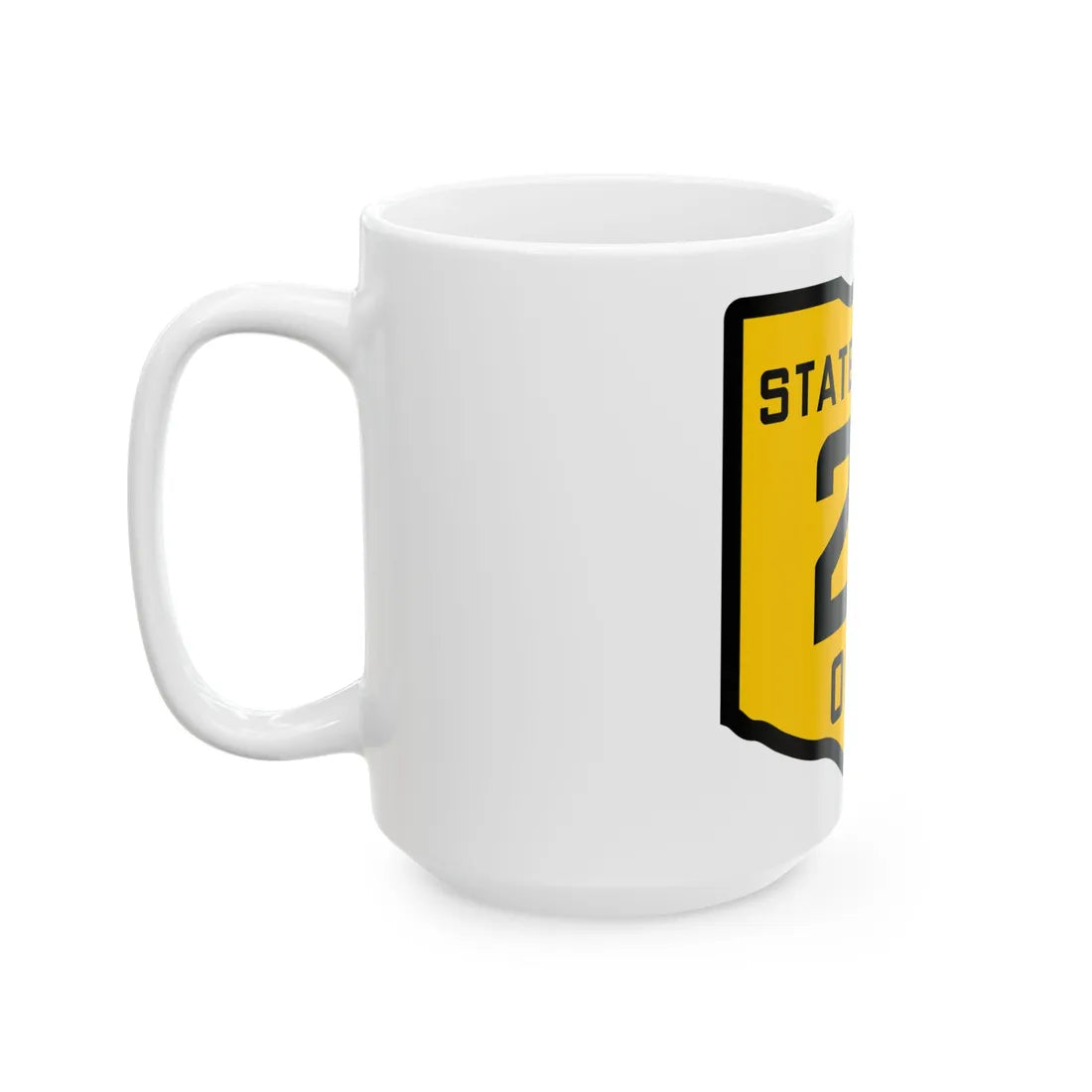 OH-27 1920 (Ohio) (Road Sign) White Coffee Mug - Go Mug Yourself