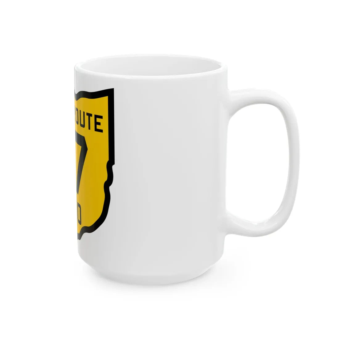OH-27 1920 (Ohio) (Road Sign) White Coffee Mug - Go Mug Yourself