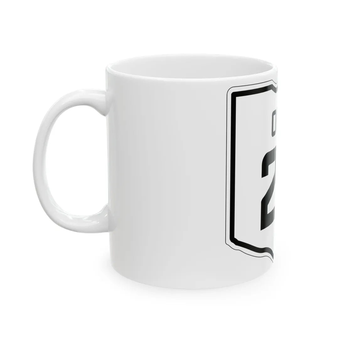 OH-27 1927 (Ohio) (Road Sign) White Coffee Mug - Go Mug Yourself