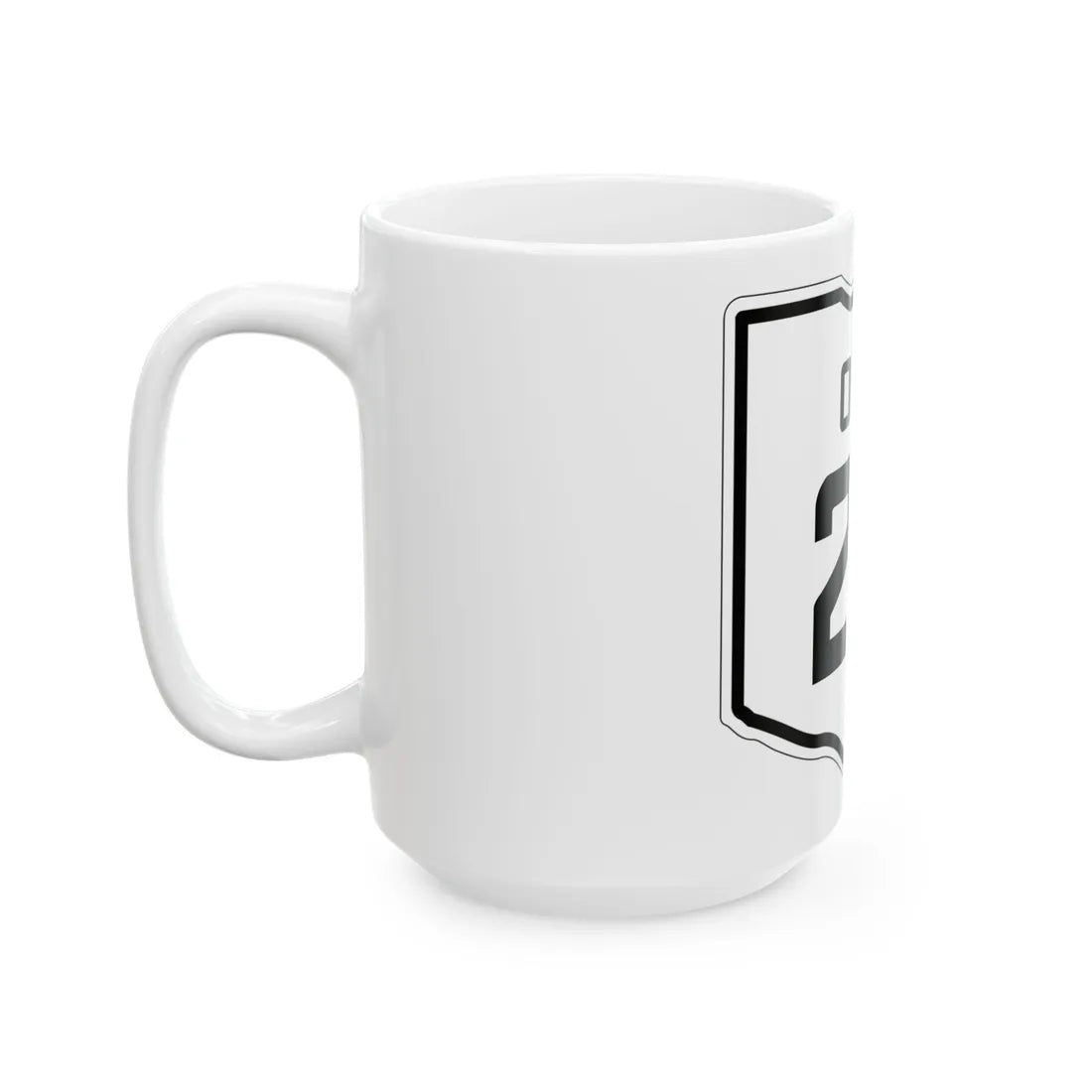 OH-27 1927 (Ohio) (Road Sign) White Coffee Mug - Go Mug Yourself