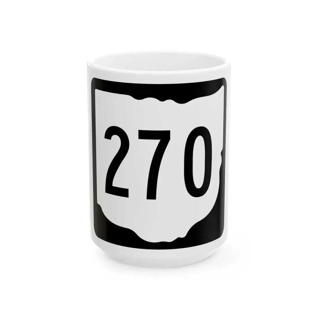 OH-270 1967 (Ohio) (Road Sign) White Coffee Mug 15oz - Go Mug Yourself