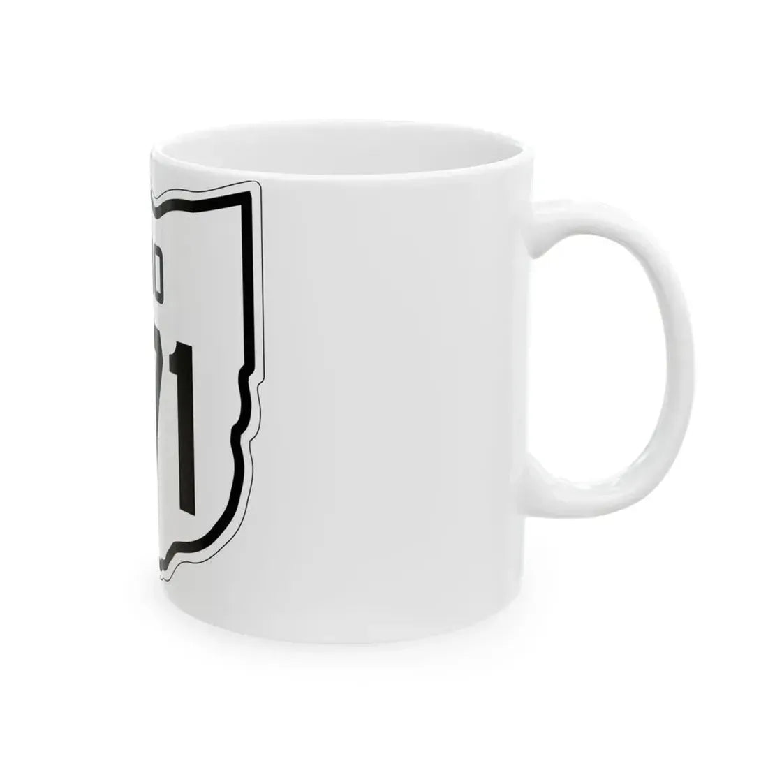 OH-271 1927 (Ohio) (Road Sign) White Coffee Mug - Go Mug Yourself
